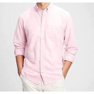 J.CREW Slim Flex Oxford Shirt Mens Large Pastel Pink Button-down Long Size XL